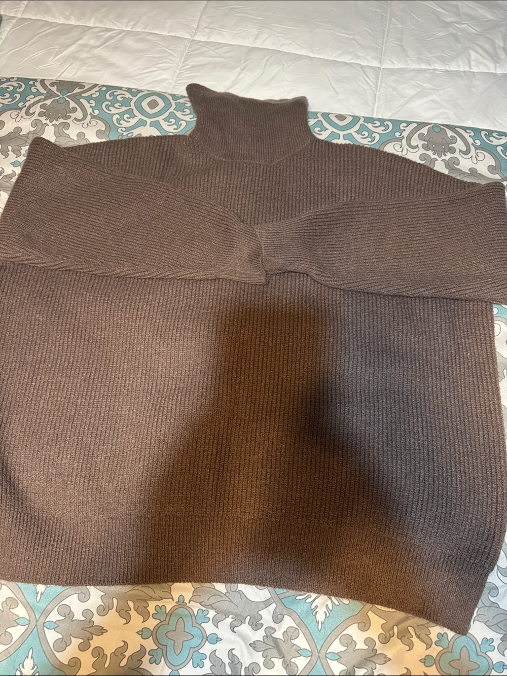 Forever 21 Men's Chocolate Brown Turtleneck Sweater